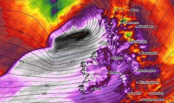 Storm Ciara will arrive on Saturday afternoon (