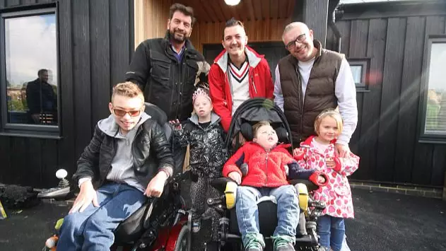 Gay Couple With Four Adopted Special Needs Kids Have Home Transformed