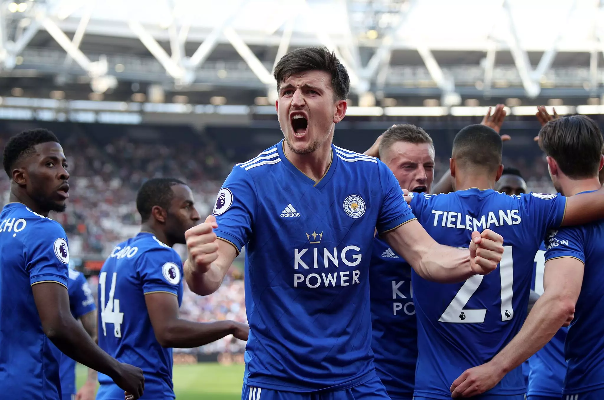 Some reports have said United would need to pay £80 million for Maguire. Image: PA Images