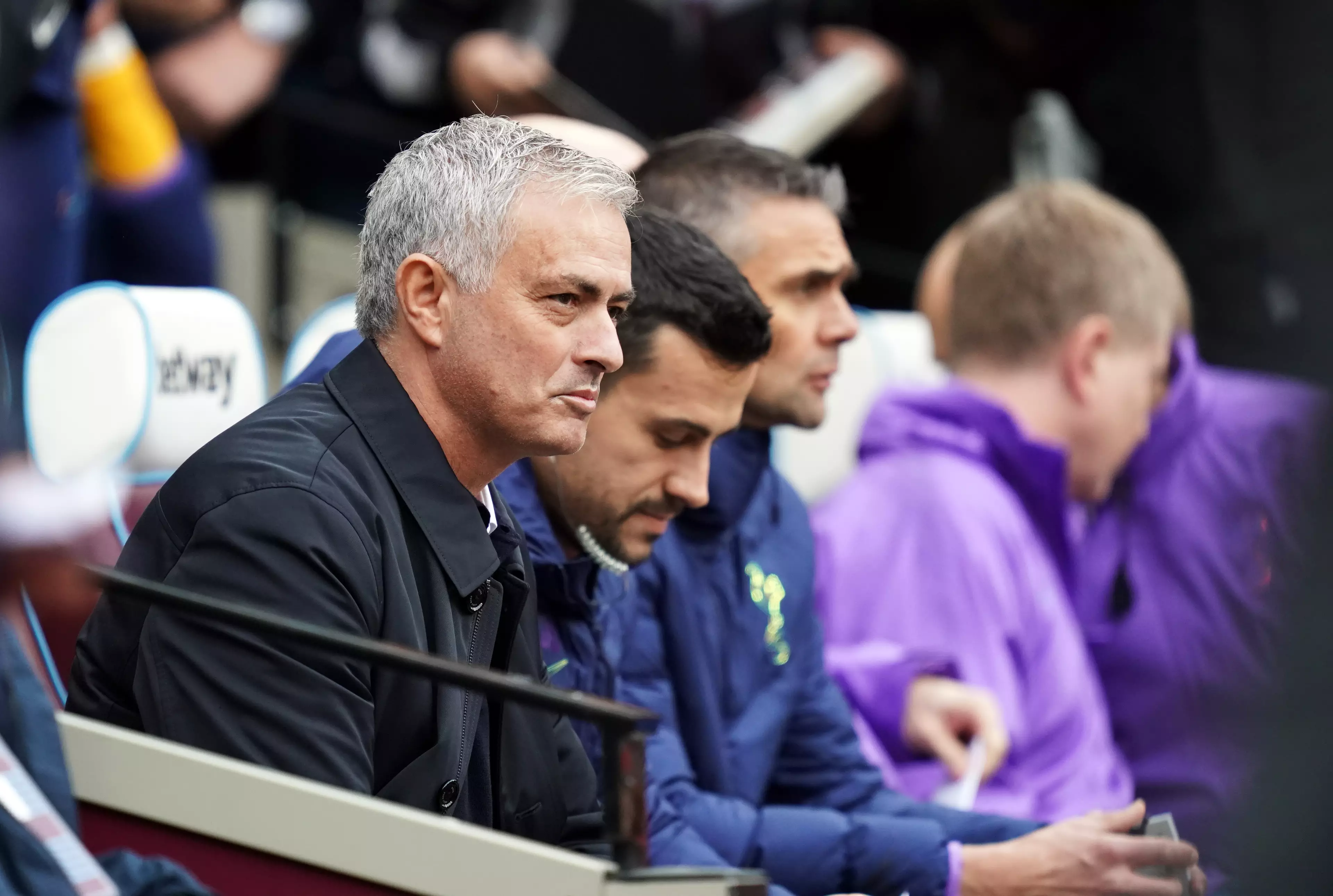 Jose Mourinho was back in the Premier League dugout in charge of Tottenham at West Ham