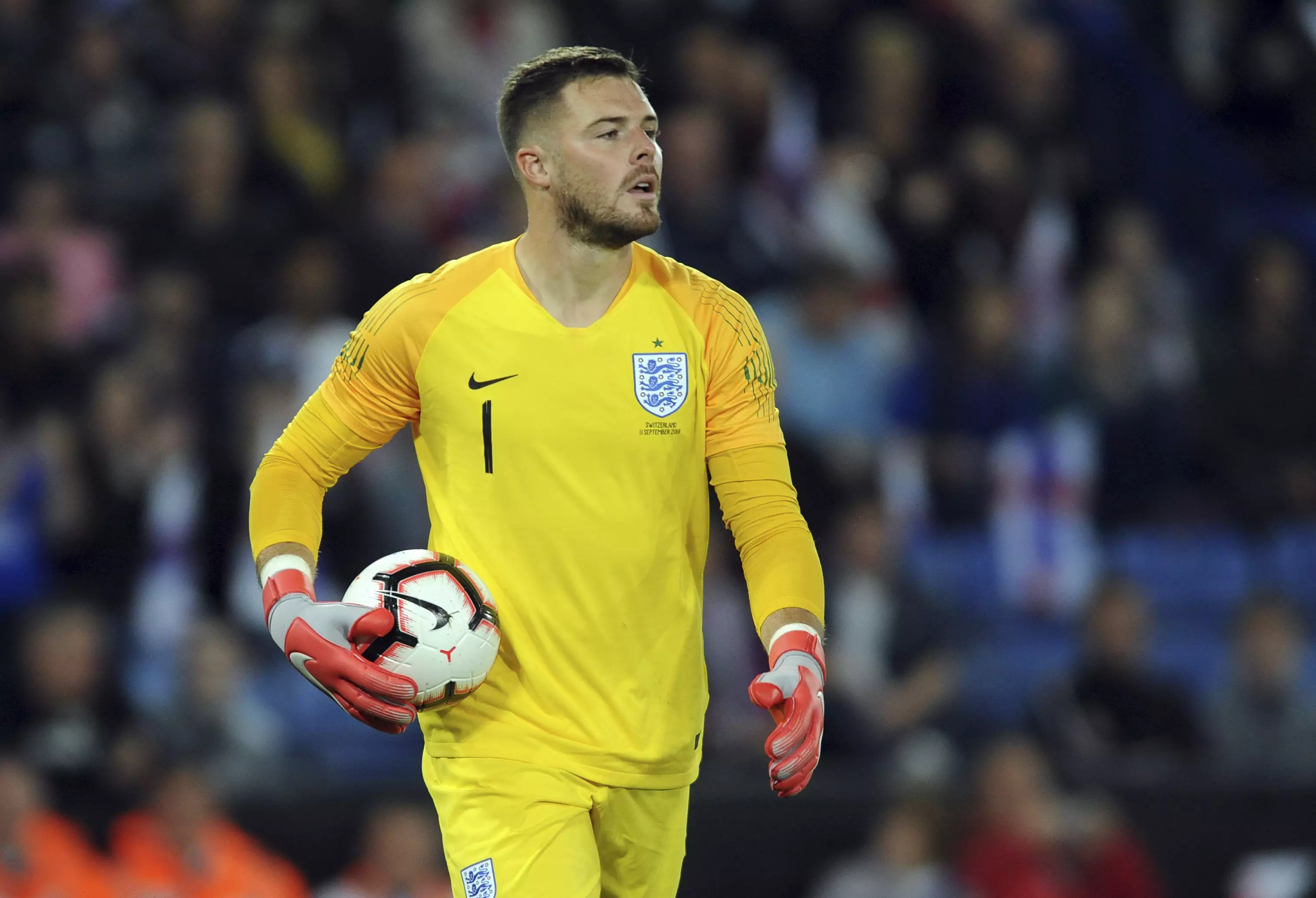 Butland played for England against Switzerland. Image: PA Images