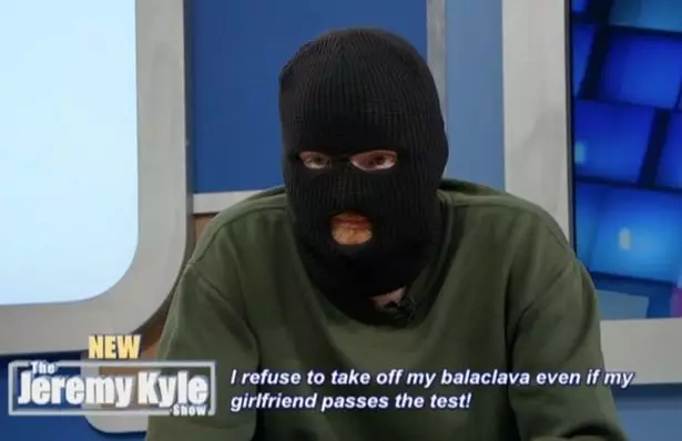 'Private' Kevin refused to take off his balaclava on The Jeremy Kyle Show.