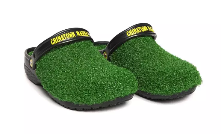 Astro turf top crocs