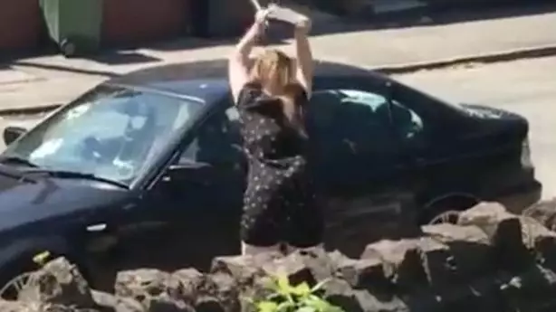 Woman Gets Revenge On 'Cheating Ex-Partner' By Smashing Up Their Car