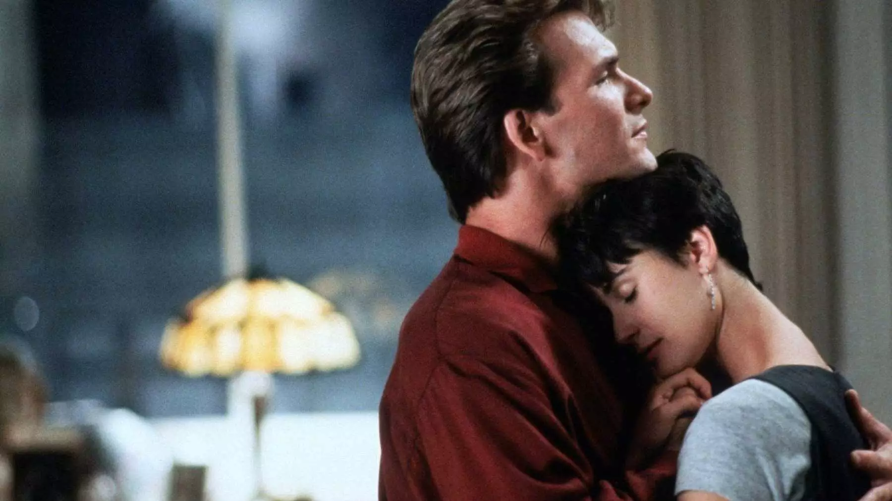 Patrick Swayze and Demi Moore star as Sam and Molly (