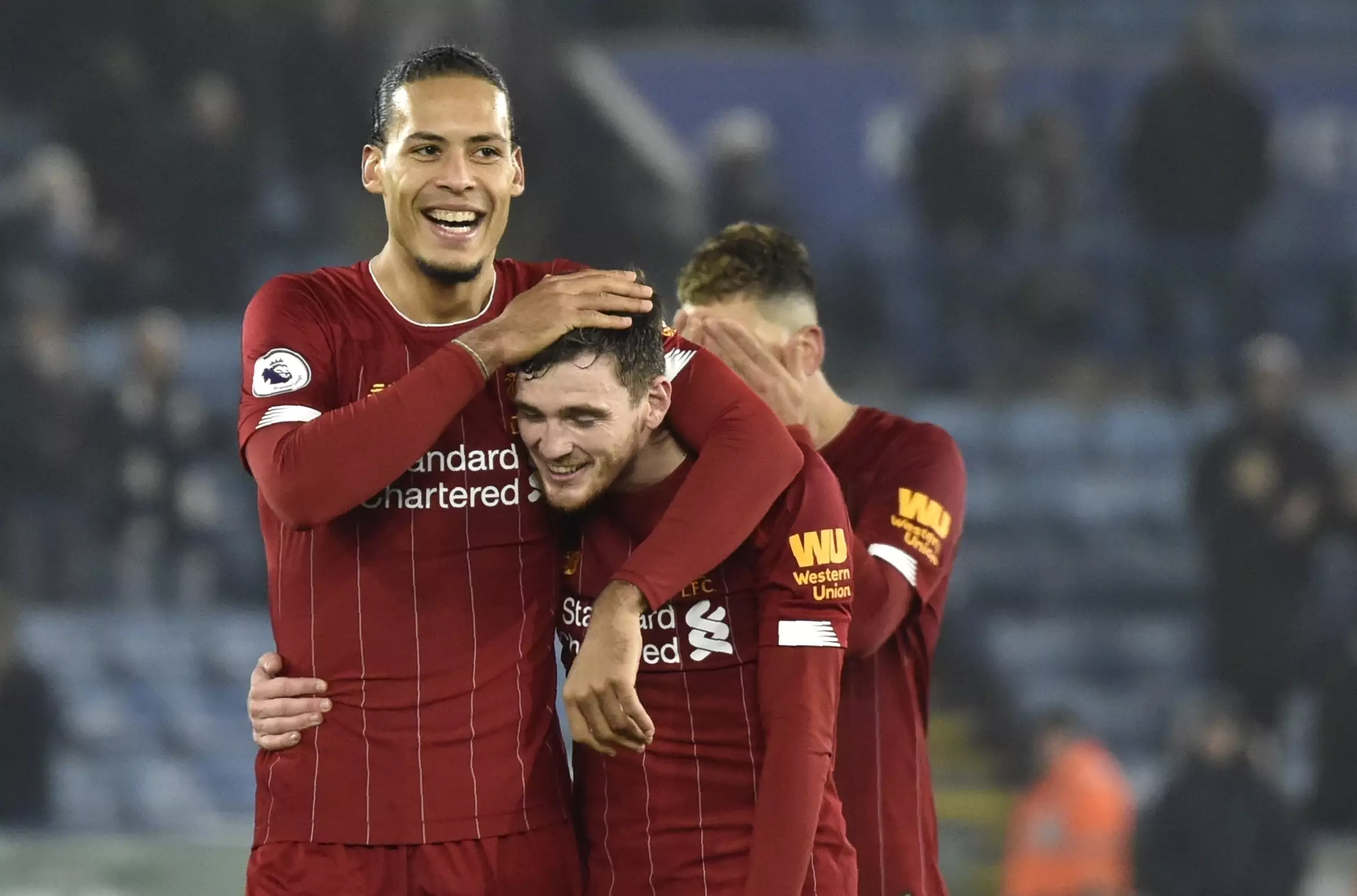 Virgil van Dijk and Andy Robertson rounded out the top five in the list