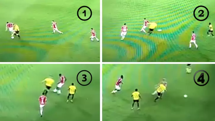 The Incredible Moment Player Casually Nutmegs Four Players In Six Seconds