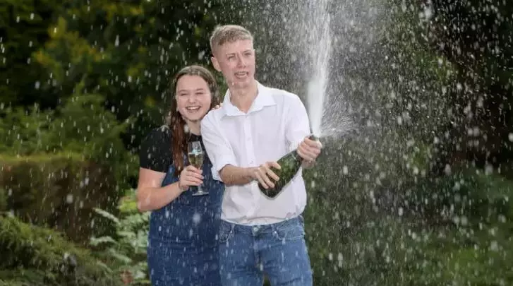 One lucky teenager scooped £120,000 with his first ever lottery ticket.