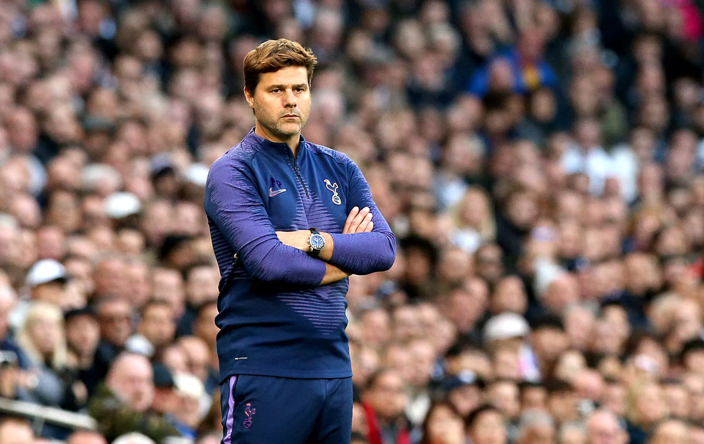 Pochettino isn't that happy right now. Image: PA Images