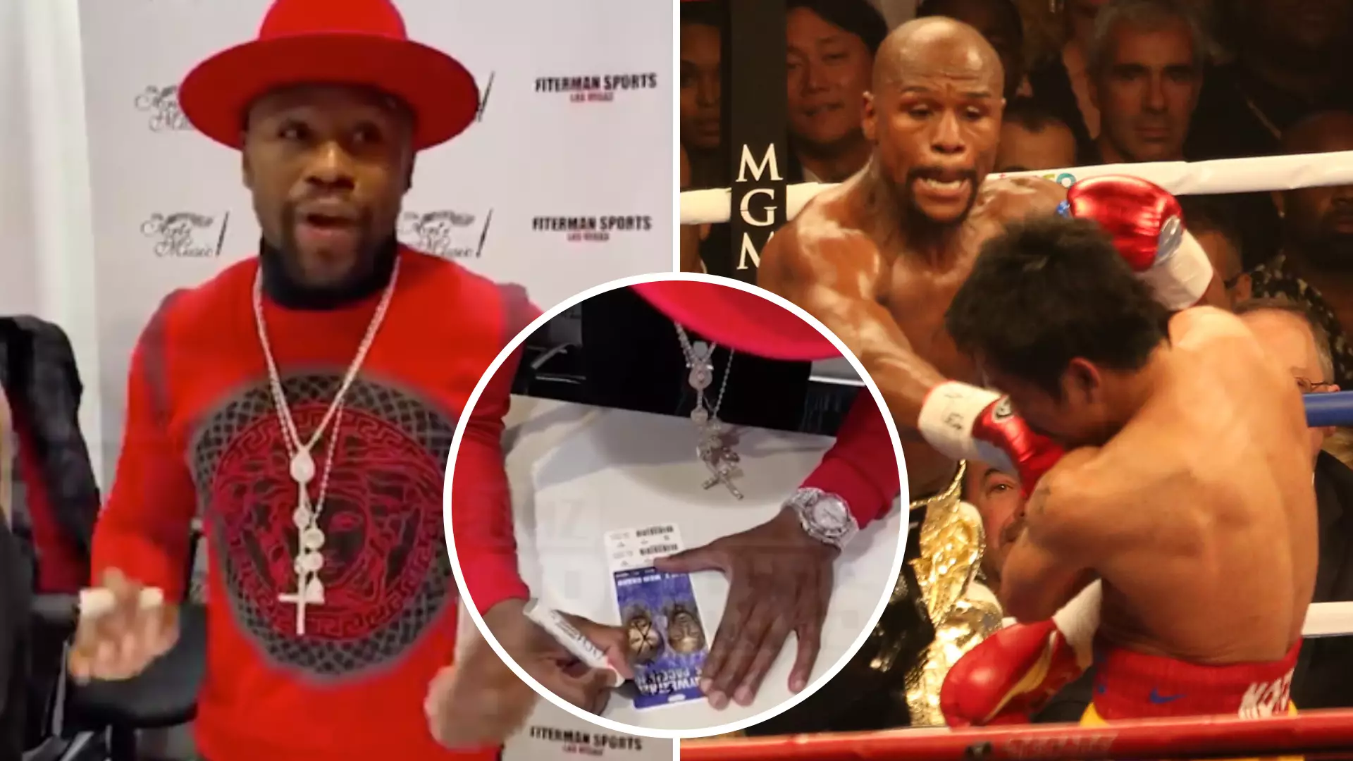 Floyd Mayweather Takes A Brutal Swipe At Manny Pacquiao During Autograph Signing