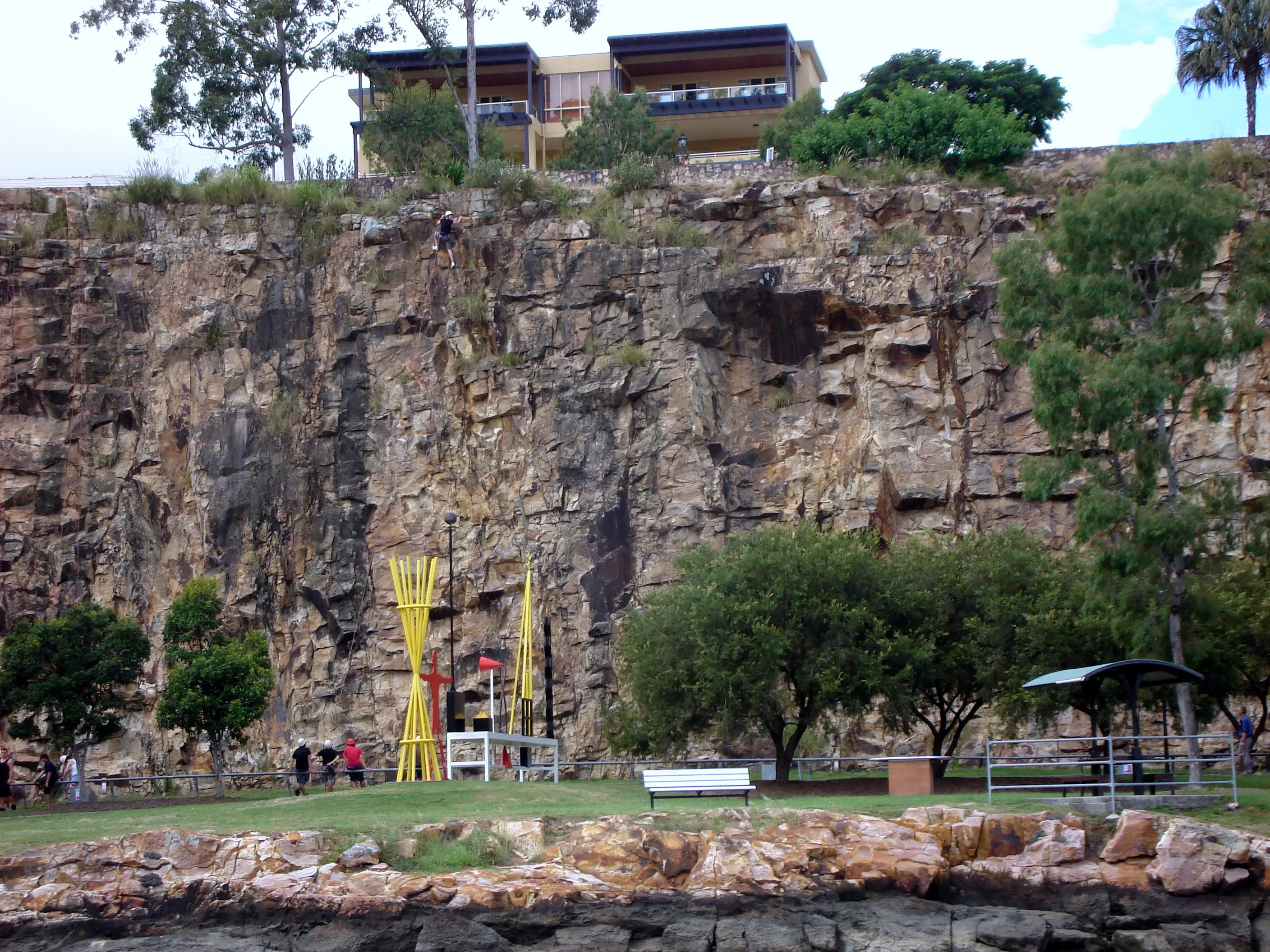 The Kangaroo Point cliffs.
