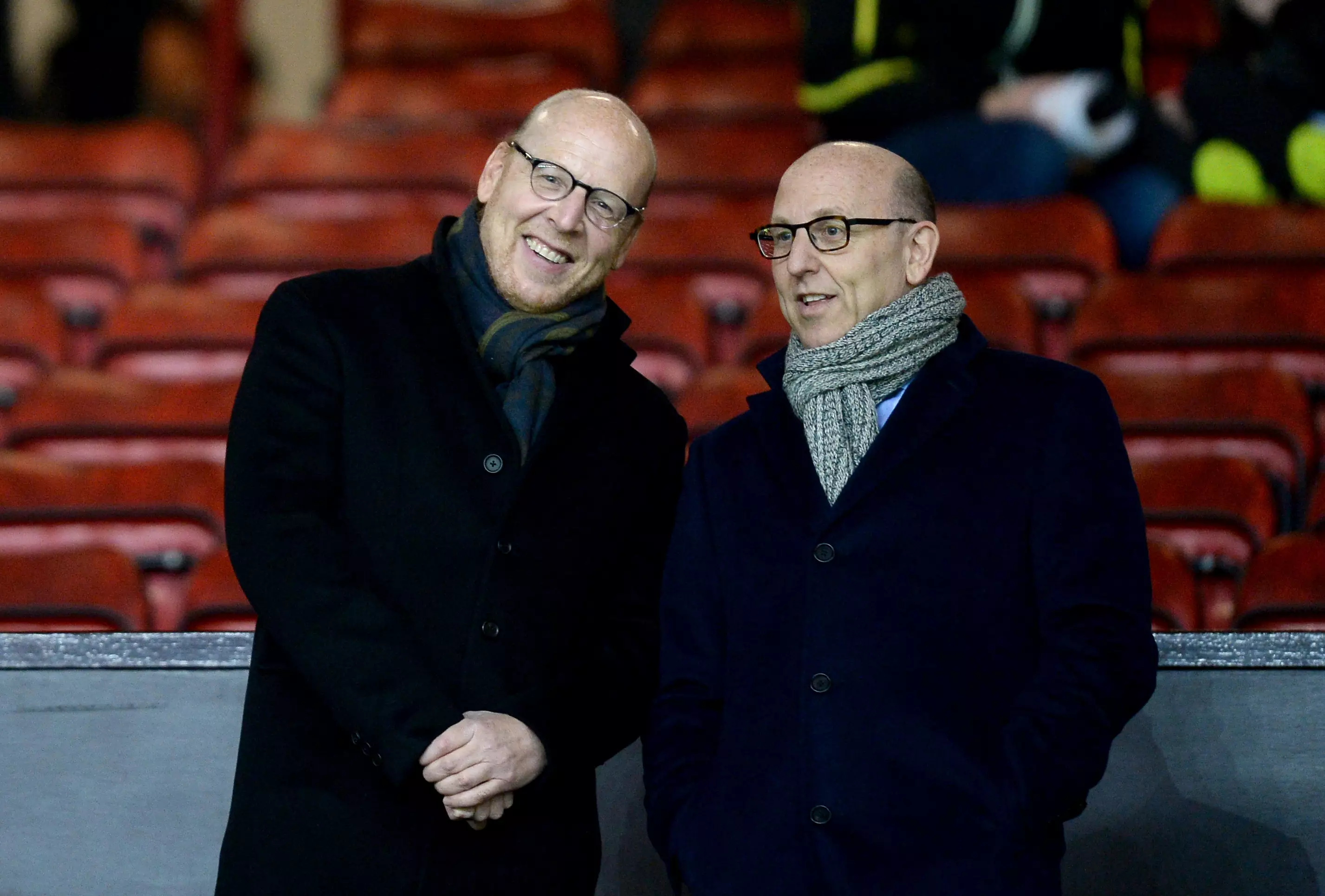Joel and Avram Glazer at Old Trafford. Image: PA Images