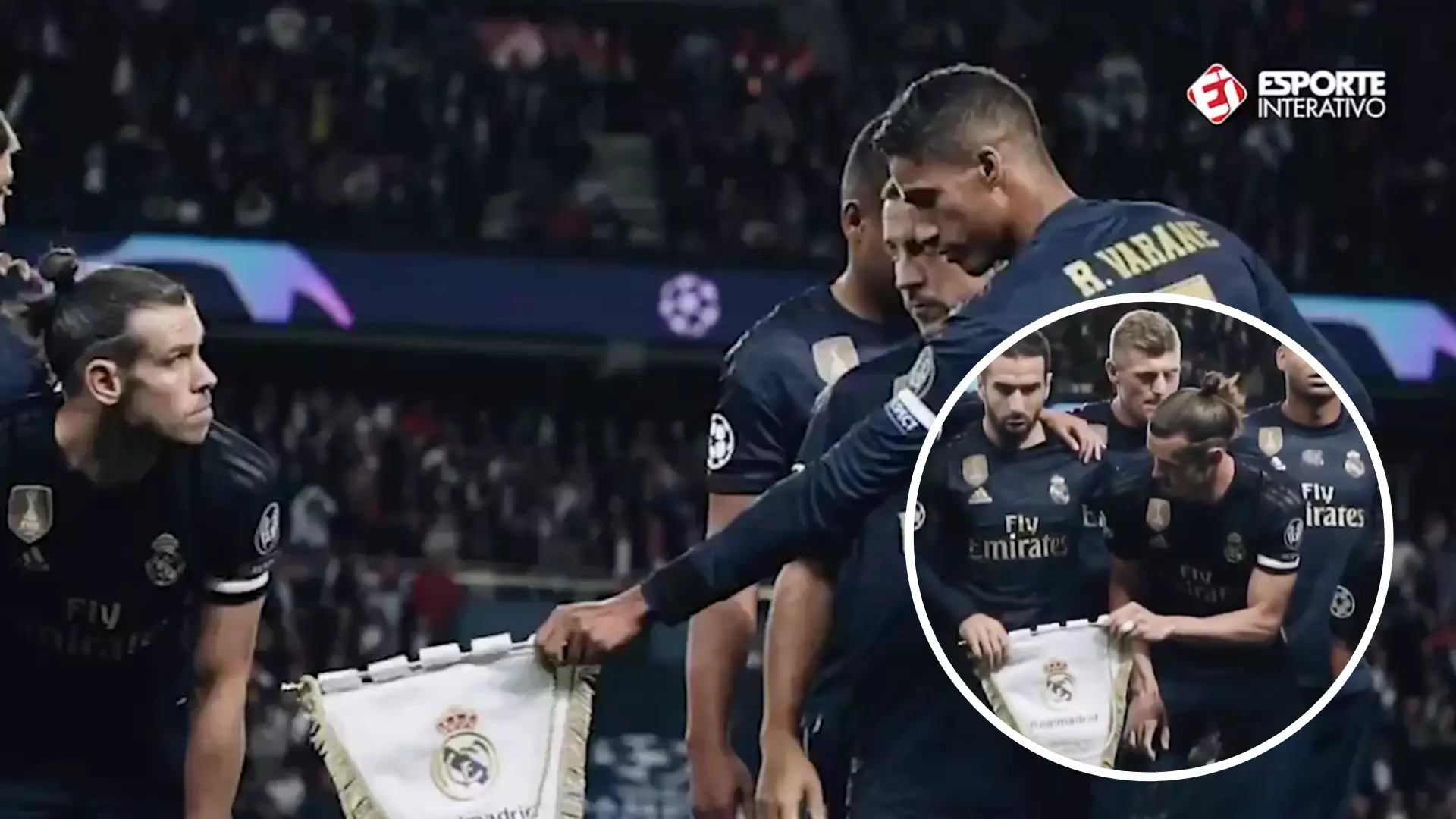 Gareth Bale 'Refused' To Hold The Real Madrid Crest For Team Photo Ahead Of PSG Clash