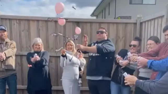 Aussie Dad-To-Be Fuming After Gender Reveal Balloon Shows He's Having A Girl