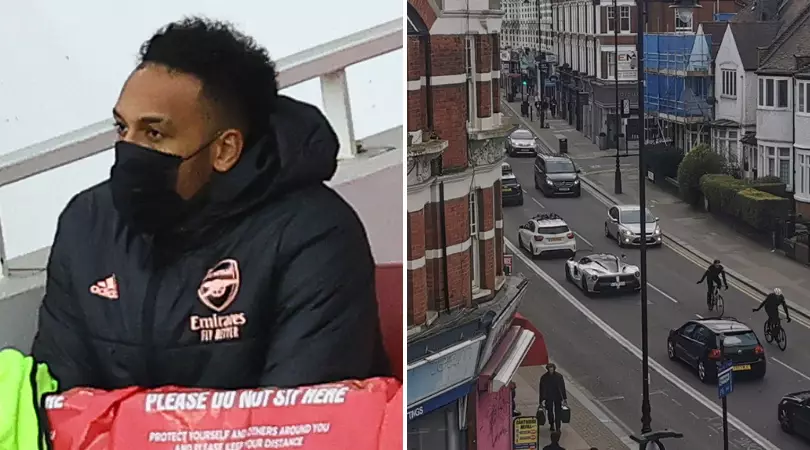 Pierre-Emerick Aubameyang Spotted 'Stuck In Traffic' After He Was Dropped To Bench For Breaking Pre-Match Protocol