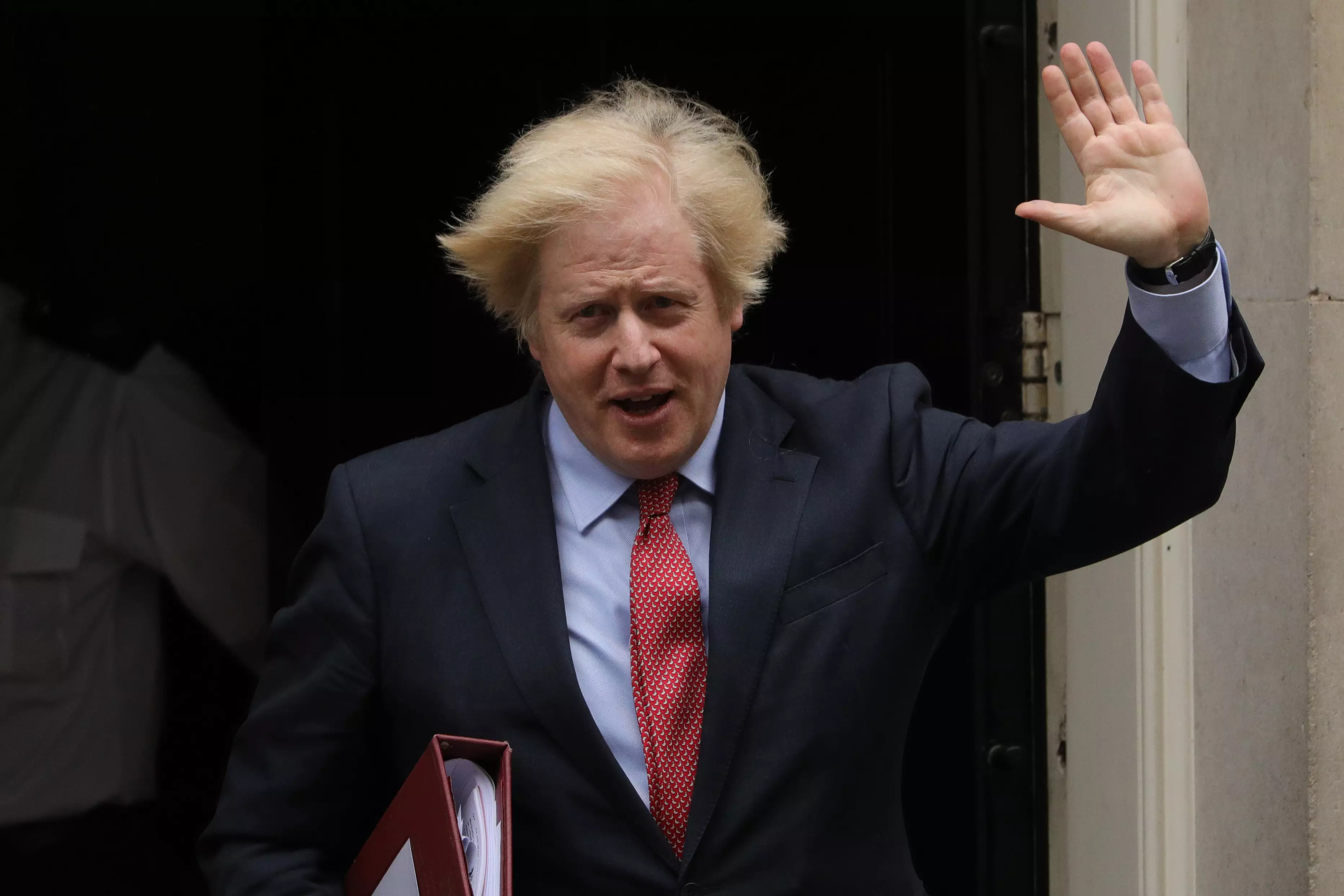 Boris Johnson pictured in June after he announced that zoos would be allowed to reopen from the 15 June 2020 (