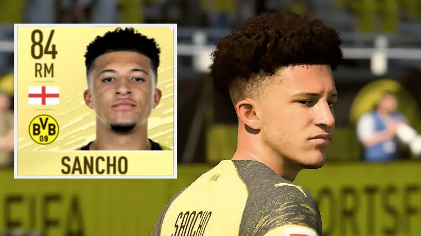 Jadon Sancho Is Not Happy With His New FIFA 20 Card 
