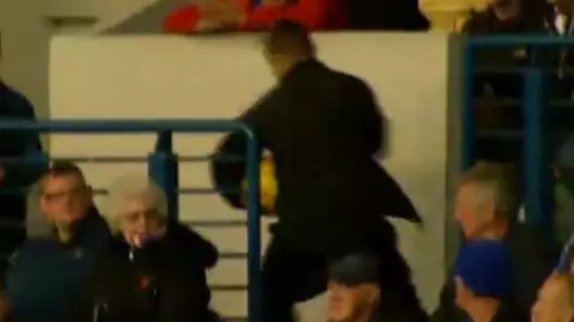 WATCH: Rangers Fan Steal Match Ball From Aberdeen Game