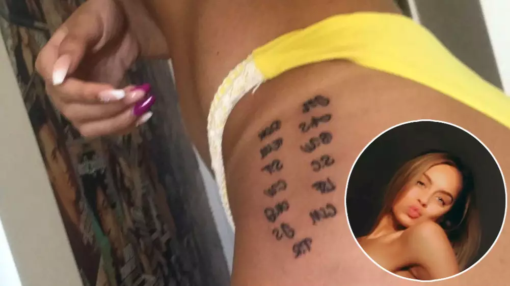 Woman Gets Guys' Fake Initials Drunkenly Tattooed On Her Leg In Magaluf