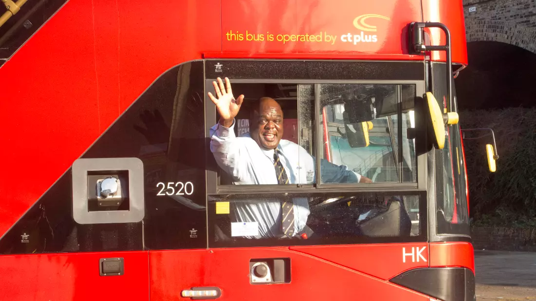 Former Homeless Man Has Been Named The 'Happiest Bus Driver' In London