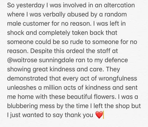 Leigh-Anne shared this statement (