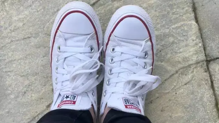Woman Shares Cleaning Tip To Fix Battered And Dirty Converse Shoes