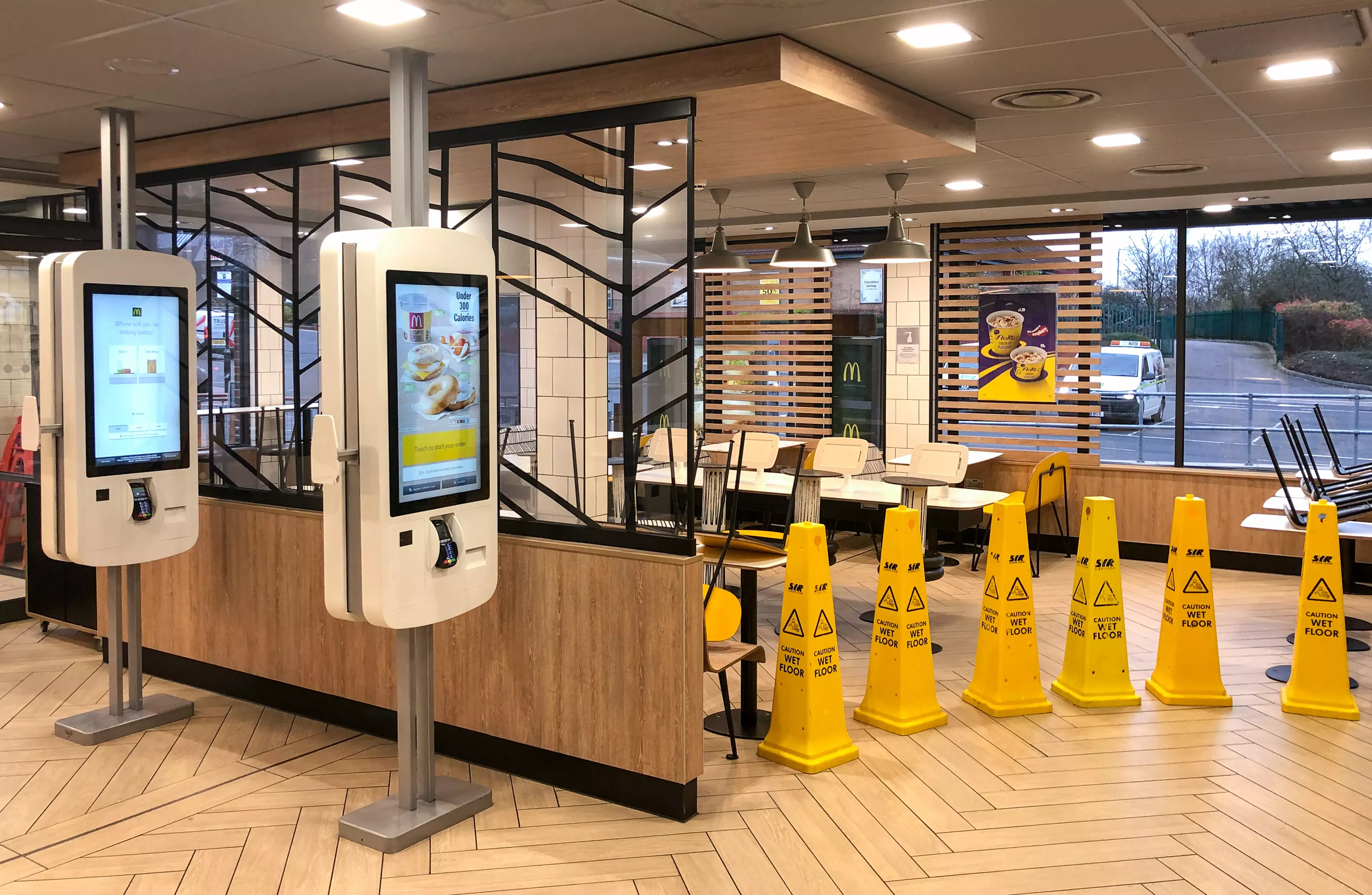 McDonald's has reopened a number of restaurants to dine in today (