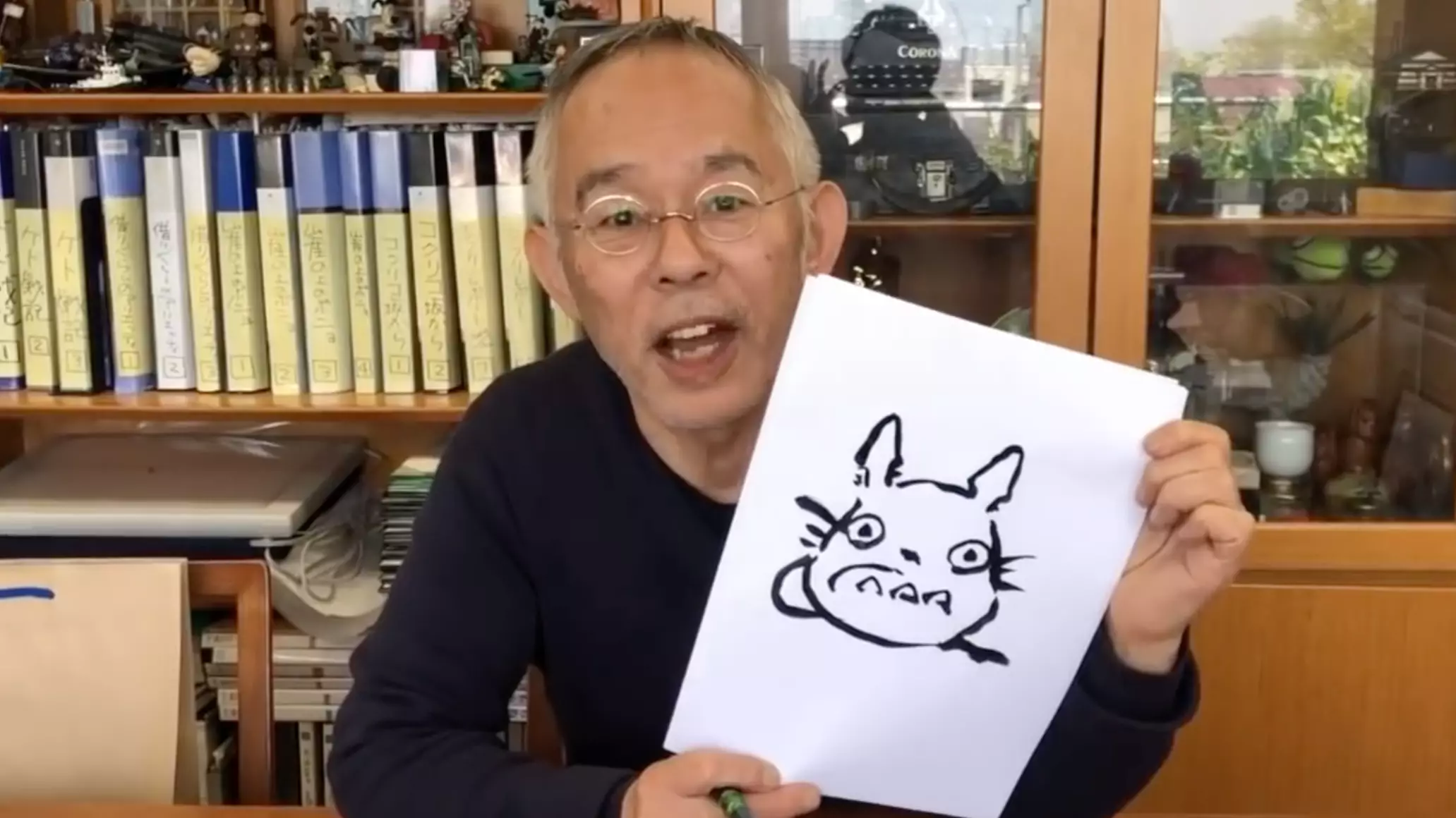 Studio Ghibli Producer Teaches How To Draw Chu-Totoro On YouTube