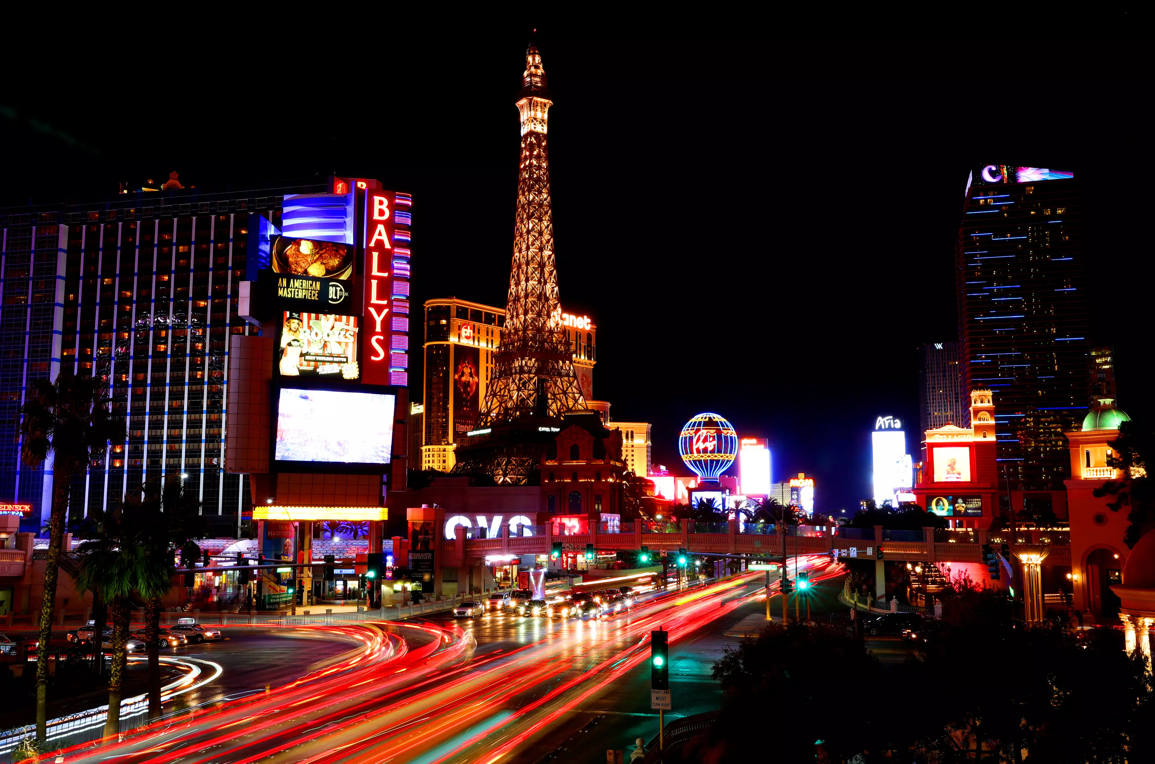 The famous Las Vegas strip.
