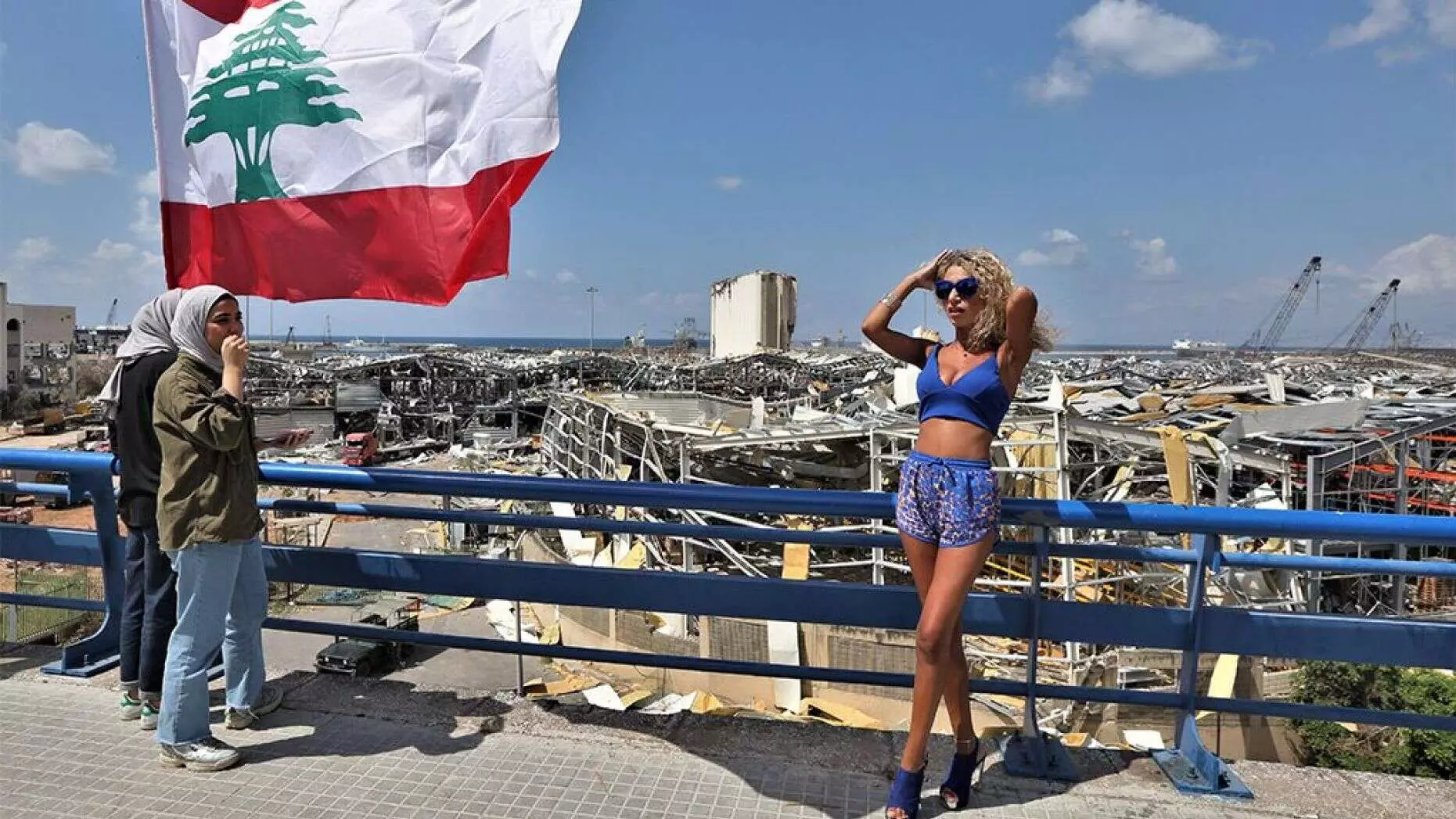 Couple Face Backlash For Photoshoot On Beirut Explosion Site