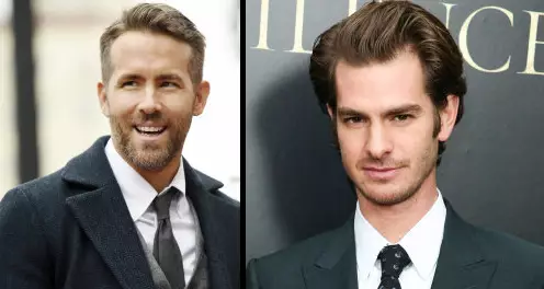 Ryan Reynolds And Andrew Garfield Shared A Kiss At The Golden Globes 