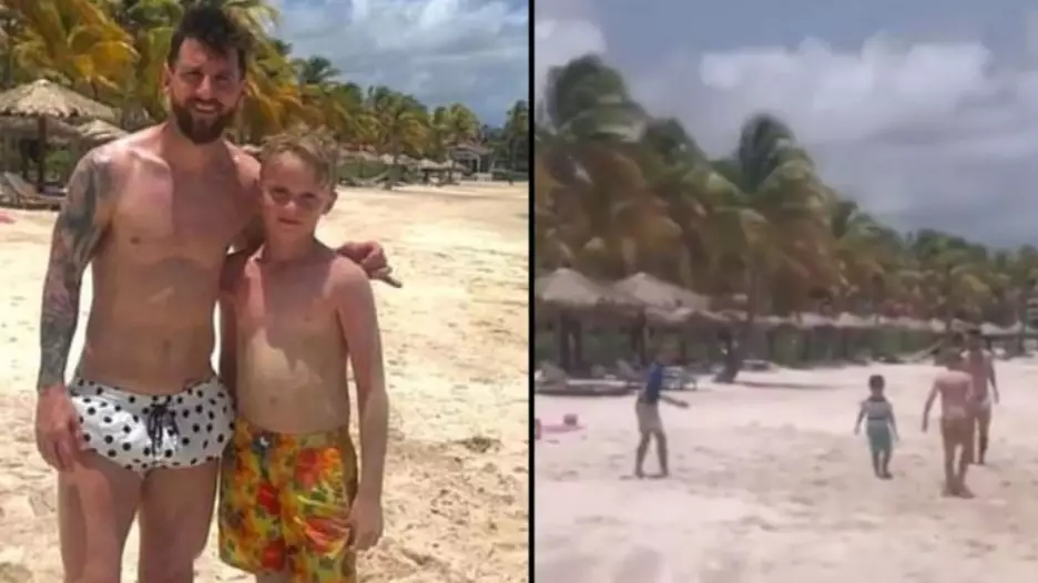 British Kid, 11, Bumps Into Lionel Messi On Holiday And Has Kick-About 