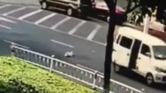 Shocking Footage Captures Moment Baby Falls From Van 