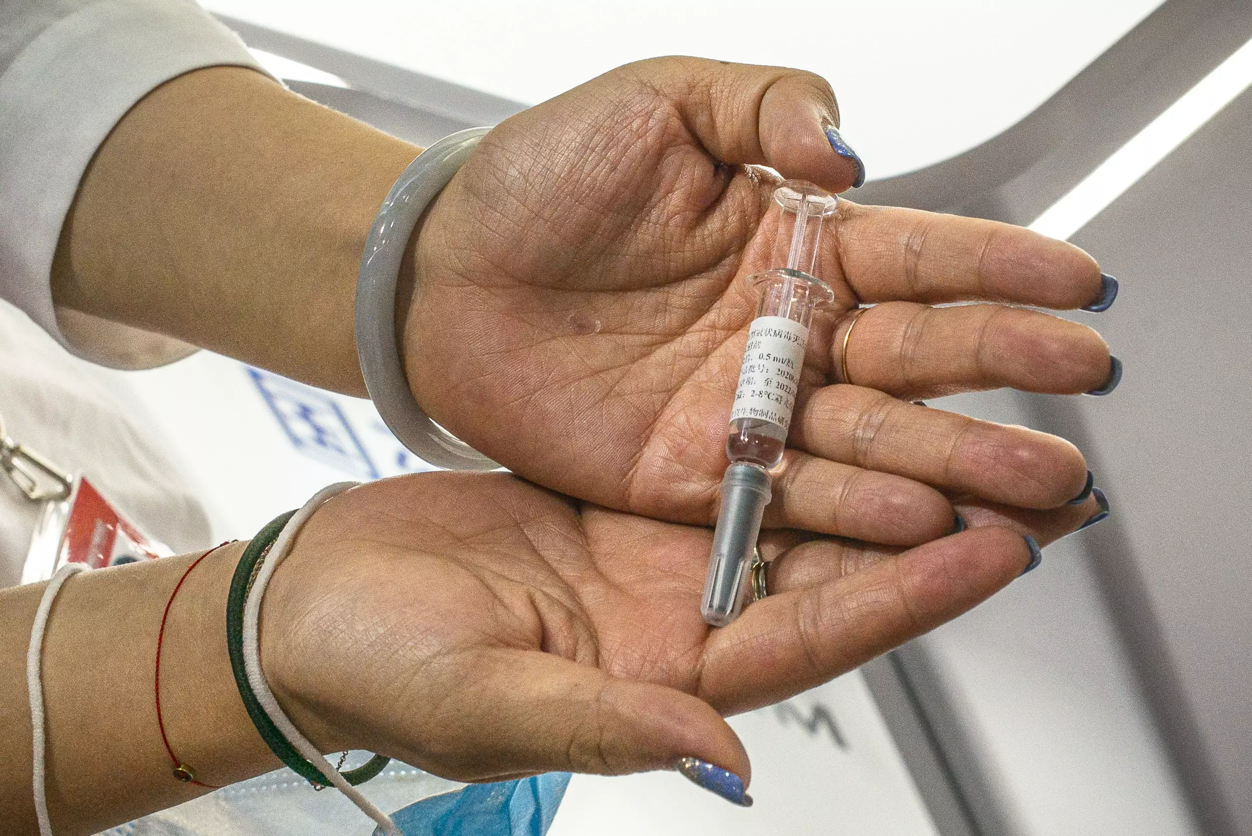A dose of the Sinovac vaccine that's in testing.