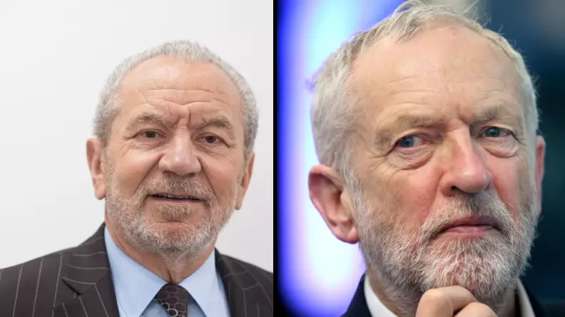 Lord Alan Sugar Caught Up In Twitter Storm After Tweeting Jeremy Corbyn Hitler Meme