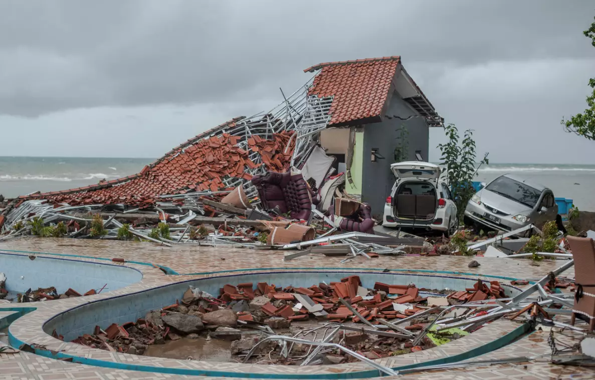 Many homes and buildings have been flattened or heavily damaged by the tsunami.