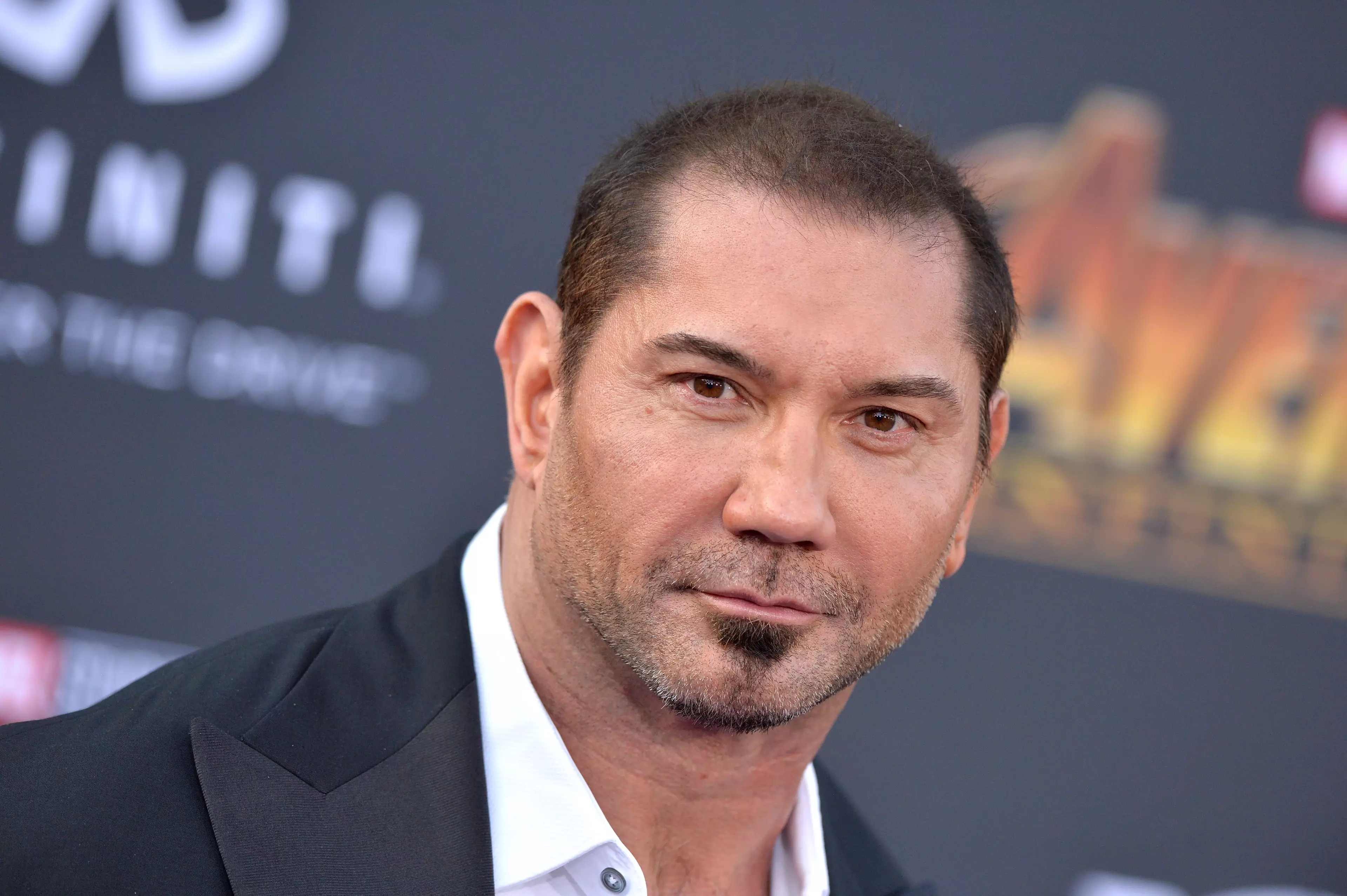 Dave Bautista at the Avengers: Endgame premiere.
