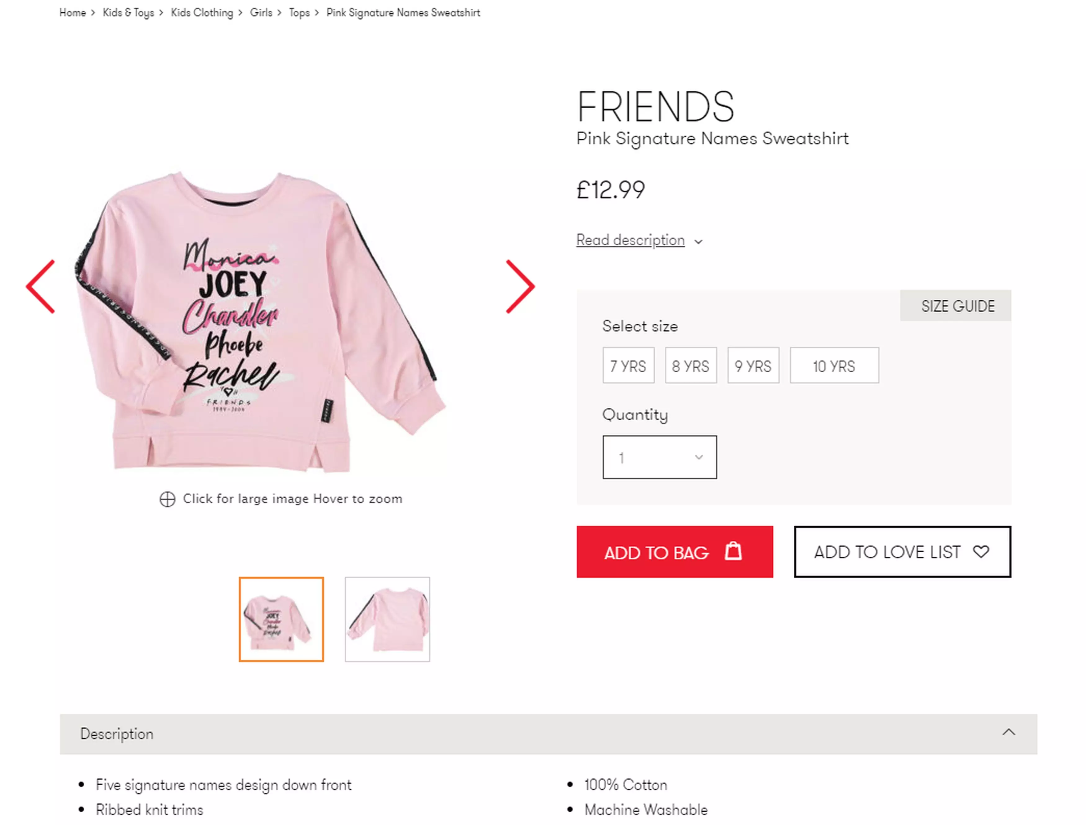 The jumper is available on the TK Maxx website (