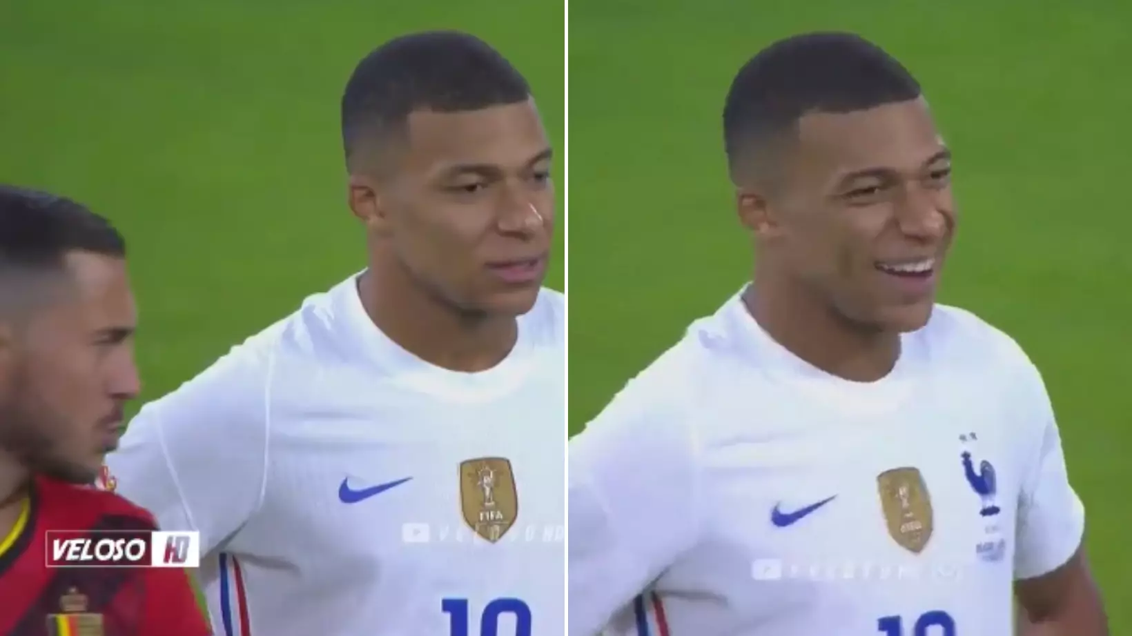 Kylian Mbappe's Reaction To Eden Hazard Appearing To Say 'Hala Madrid' Is Priceless