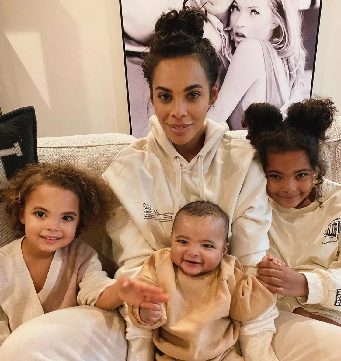 Rochelle with Alaia, Valentina and Blake (
