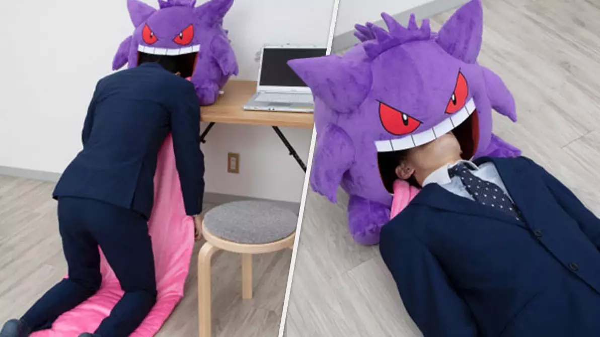New Pokémon Plush Lets You Sleep Inside Gengar's Nightmarish Mouth