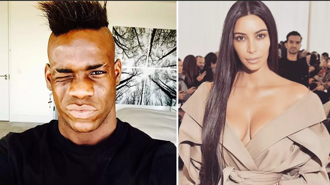 Mario Balotelli Fires Shots At Kim Kardashian On Instagram