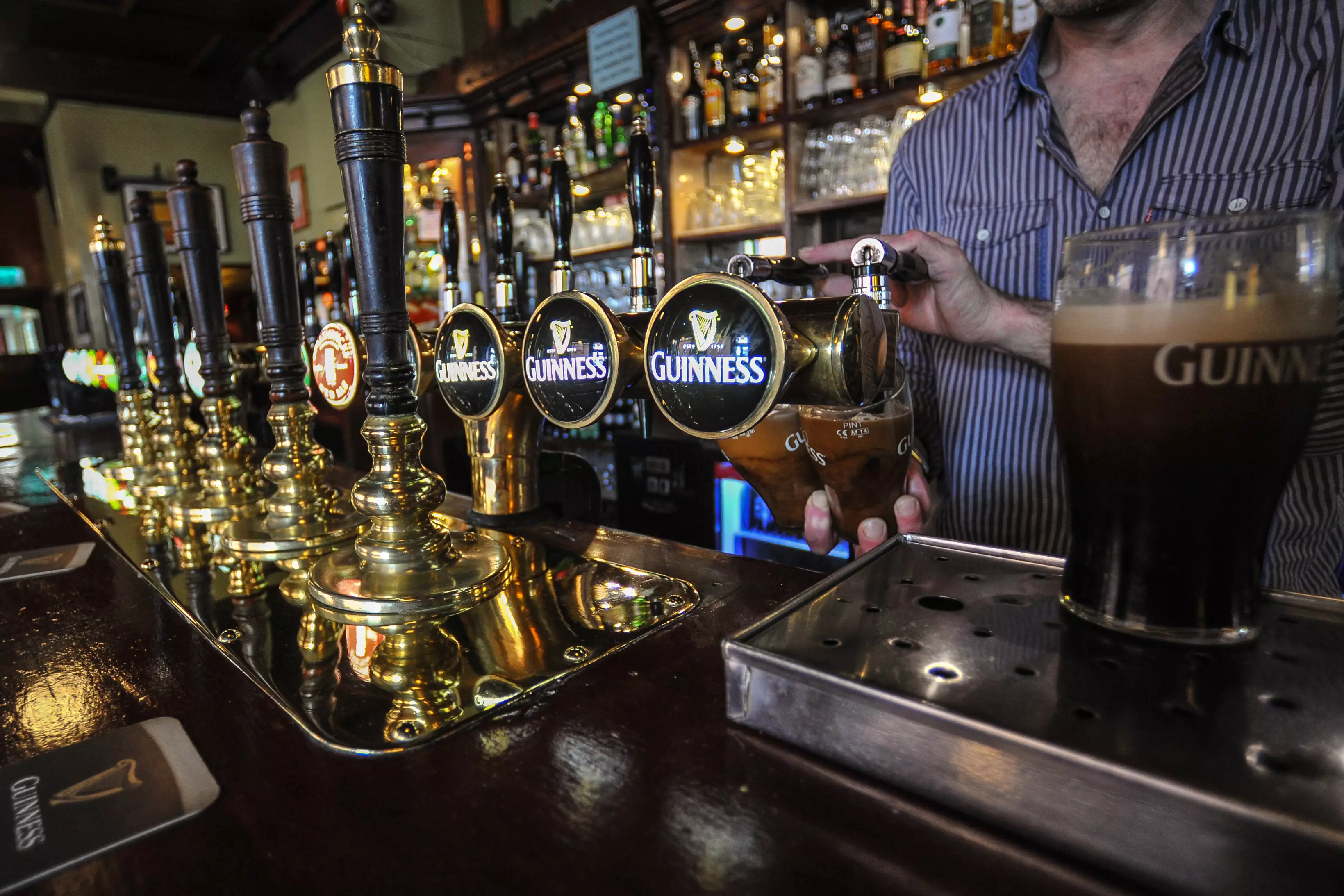 Pubs are also opening up and down the country (