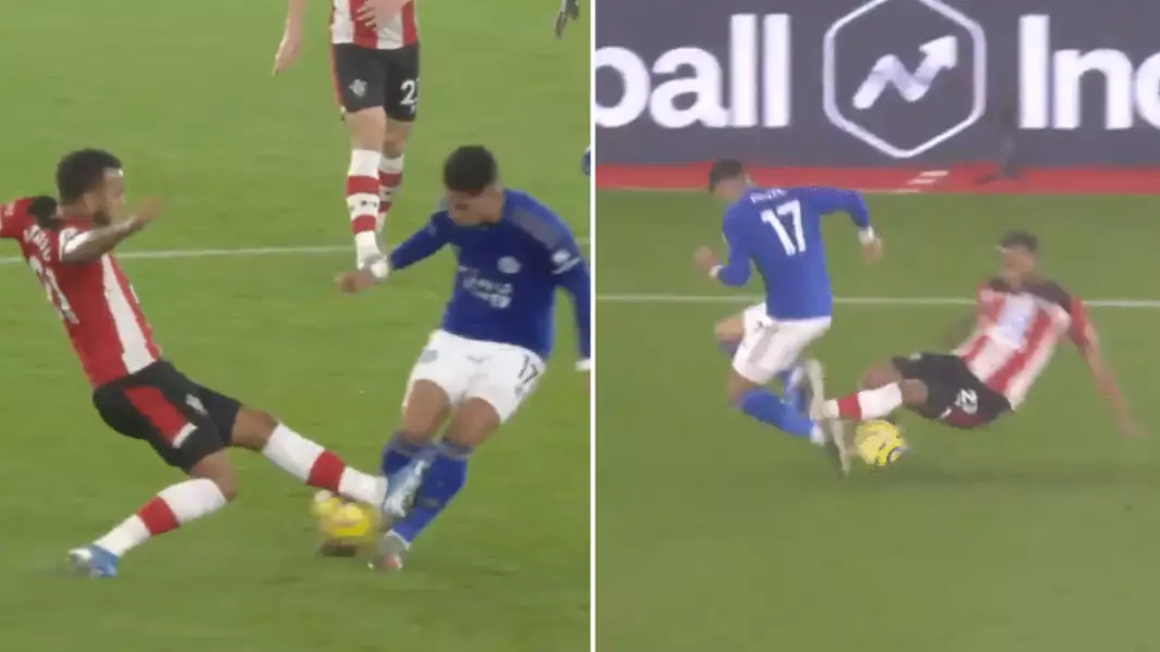 Ryan Bertrand Shown Straight Red Card For Horror Tackle On Ayoze Perez
