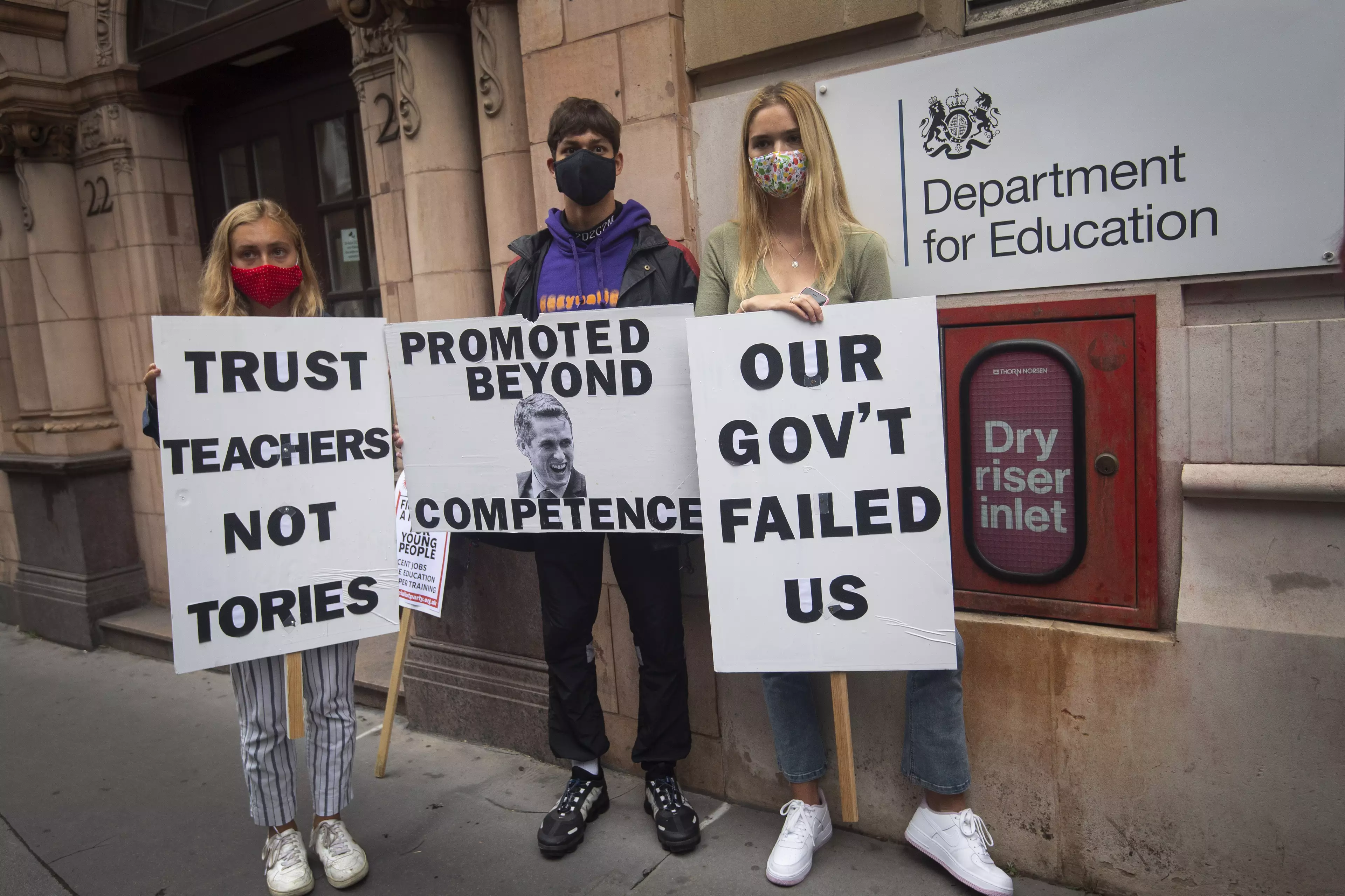 A-level students have protested the new system (