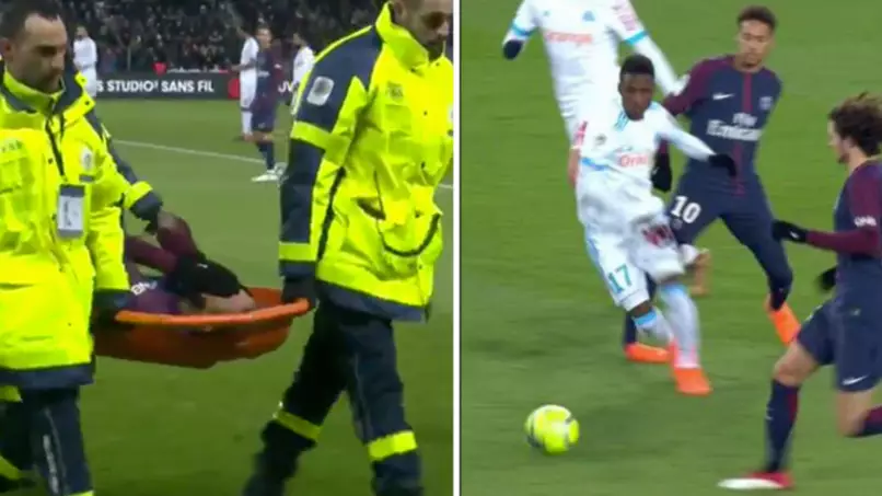 Marseille Player Blames Neymar For Horrible Injury Suffered On Sunday