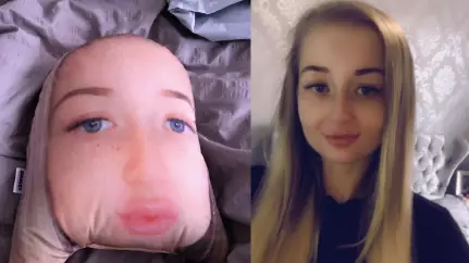 Woman Buys Boyfriend Cushion Of Herself For His Birthday And Ends Up Looking Like A Potato