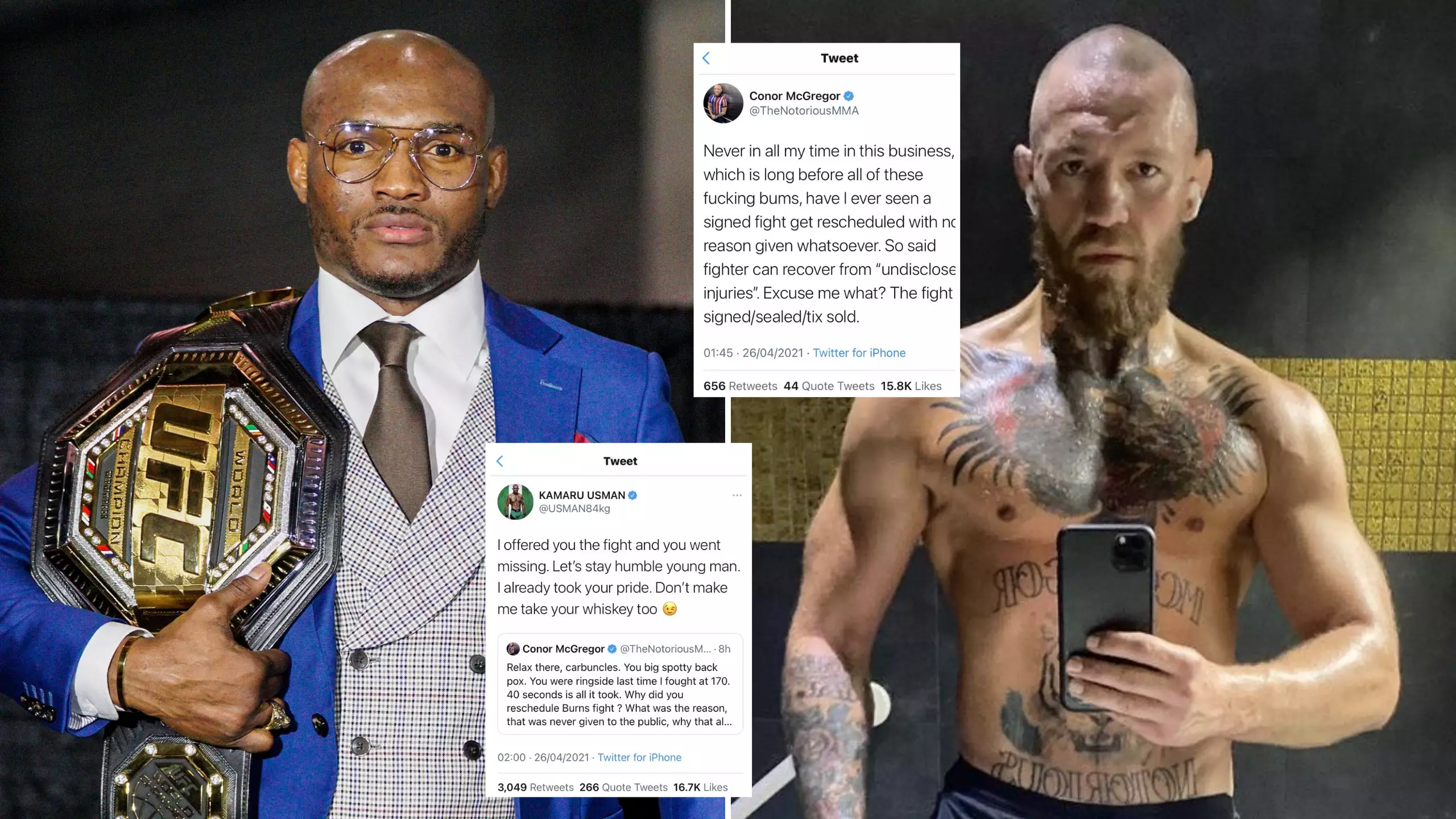 Kamaru Usman Tells Conor McGregor He 'Gets Finished' In Most Savage Rant Yet