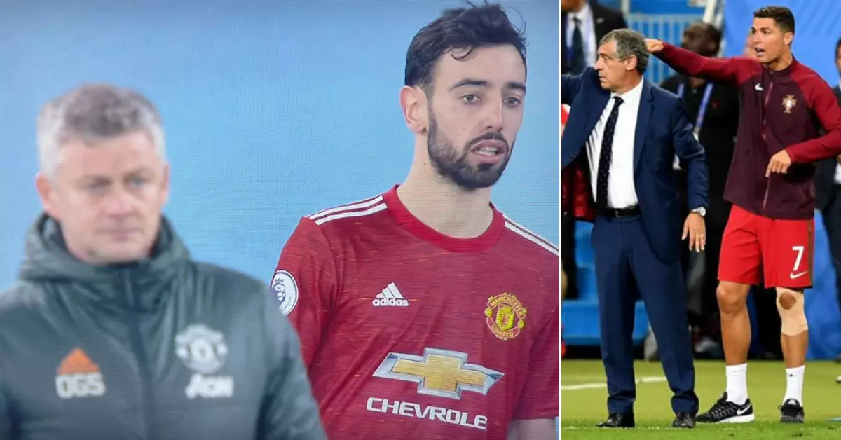 Manchester United Fans Loved Bruno Fernandes Watching On Like A Manager On Sidelines