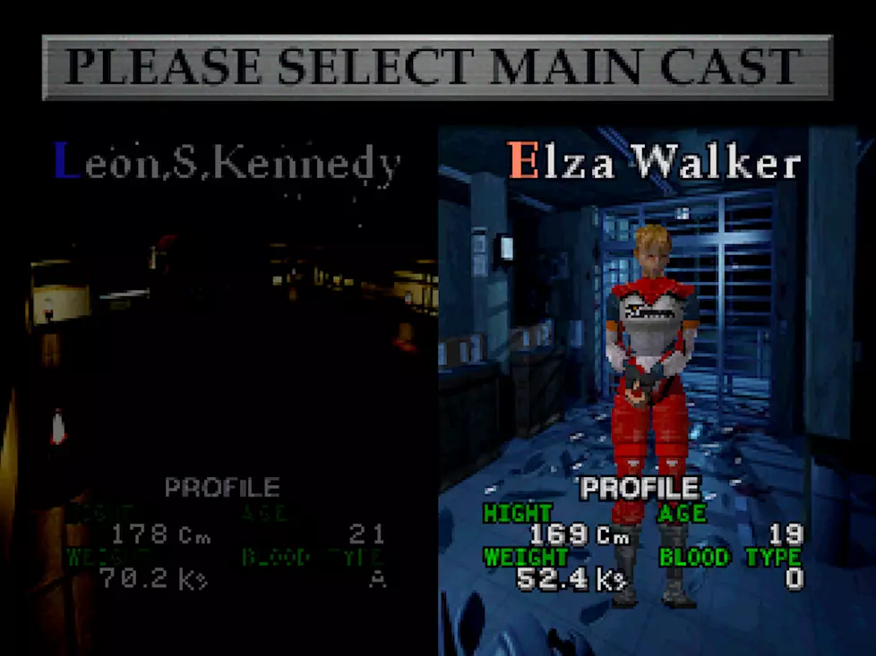Elza Walker as she appears in a build of Resident Evil 1.5 /
